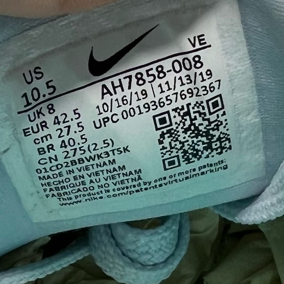 Nike Air Zoom Vomero 14 Sneakers in Thunder Grey Aurora Green - Picture 8 of 8